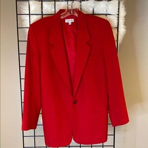 Talbots Red Sport Coat Classic Blazer